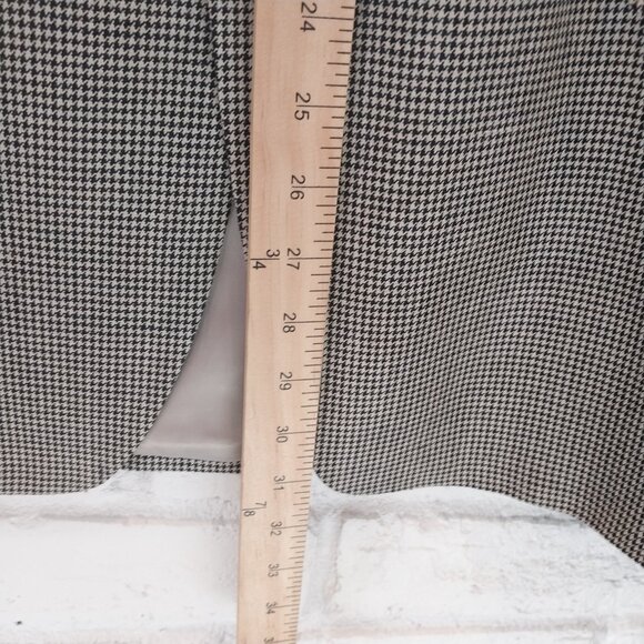 Ralph Lauren Blazer Men 46R Gray Houndstooth Silk Wool Blend 2 Button Sport Coat - Picture 12 of 14